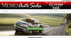 Desktop Screenshot of metroautosales.net